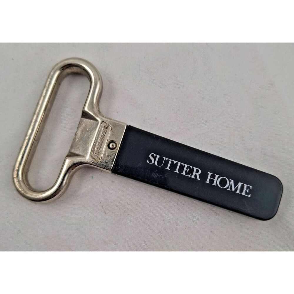 Vintage Sutter Home Franmara Black Two-Prong Corkscrew/Wine Bottle Opener-Italy